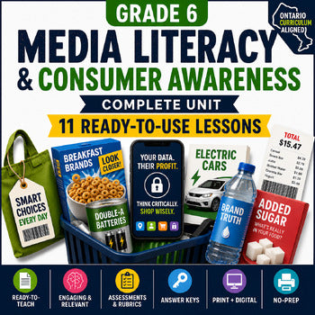 Grade 6 Media Literacy Bundle