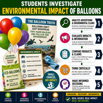 Environmental Impact of Balloons Media Literacy Lesson, Grade 6 Science