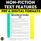 Non-Fiction Text Features, Text Features Anchor Charts, Informational Text