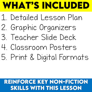 Non-Fiction Text Features, Text Features Anchor Charts, Informational Text