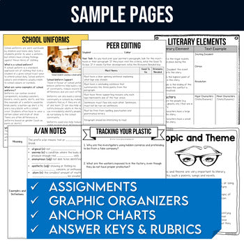Grade 7/8 Language Arts Ontario Full Year ELA Program