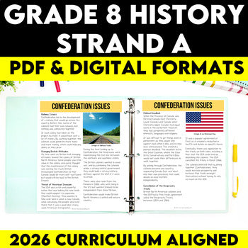 Grade 8 History Creating Canada 1850-1890 Strand A