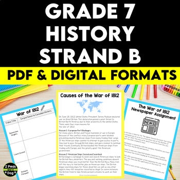 Grade 7 History Conflict and Challenges in Canada 1800-1850 Strand B