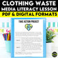 Media Literacy: Consumer Awareness Lesson - Clothing Waste