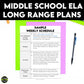 Middle School ELA Scope and Sequence Pacing Guide