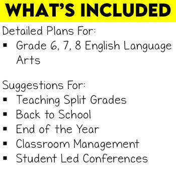 Middle School ELA Scope and Sequence Pacing Guide