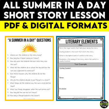 All Summer in a Day Short Story Lesson
