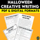 Halloween Creative Writing Assignment
