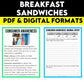 Media Literacy: Consumer Awareness Lesson - Breakfast Sandwiches