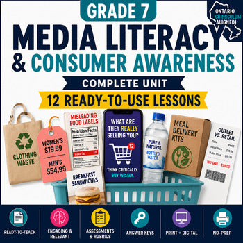 Media Literacy Bundle 1 - Consumer Awareness Lessons
