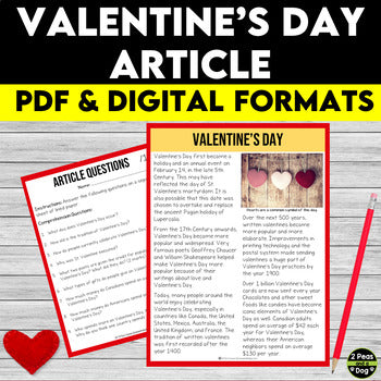 Valentine's Day Non-Fiction Article