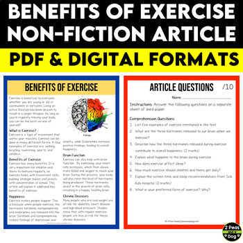 Benefits of Exercise Non-Fiction Article
