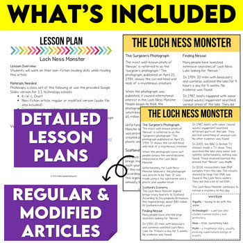 The Mystery of the Loch Ness Monster Non-Fiction Article