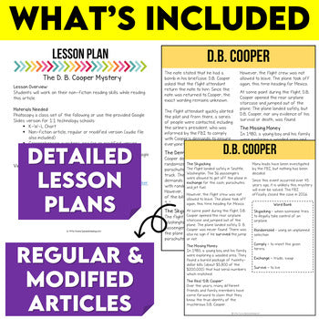 The D.B. Cooper Mystery Non-Fiction Article