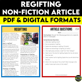 Regifting Non-Fiction Article