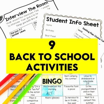 Ultimate Back to School Activities Mega Bundle for Middle School