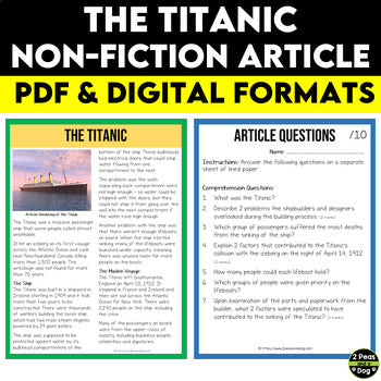 The Titanic Non-Fiction Article
