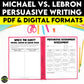 Persuasive Writing Assignment Michael vs LeBron