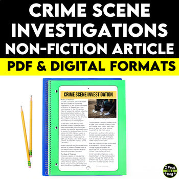 Crime Scene Investigations Non-Fiction Article