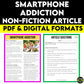 Smartphone Addiction Non-Fiction Article