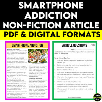 Smartphone Addiction Non-Fiction Article
