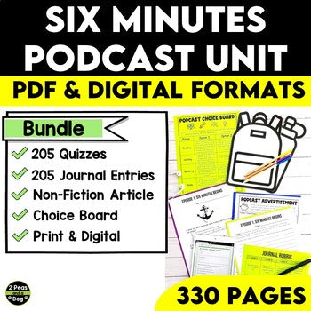 Six Minutes Podcast Unit Bundle