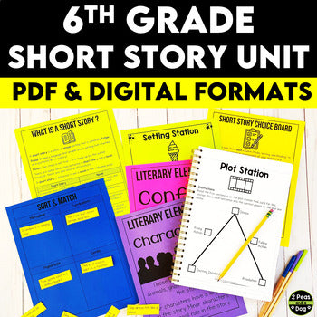 6th Grade Short Story Unit - Reading Comprehension and Analysis