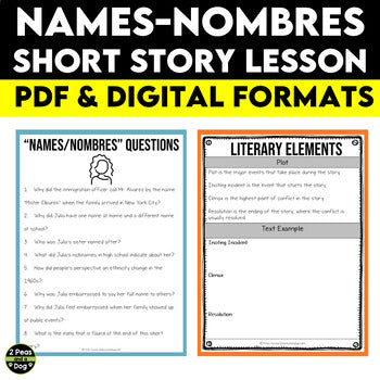 Names-Nombres Short Story Lesson