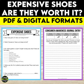 Media Literacy: Consumer Awareness Lesson - Expensive Shoes