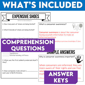 Media Literacy: Consumer Awareness Lesson - Expensive Shoes