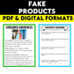 Media Literacy: Consumer Awareness Lesson - Fake Products