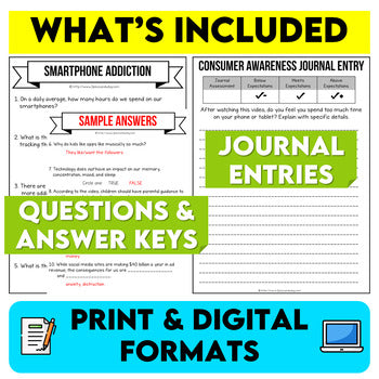 Media Literacy: Consumer Awareness Lesson - Smartphone Addiction