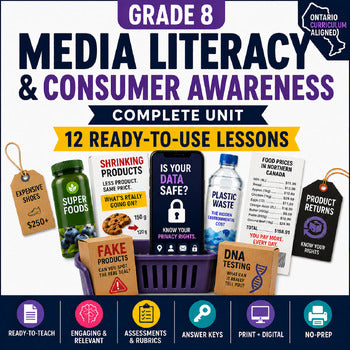 Media Literacy Bundle 2 - Consumer Awareness Lessons