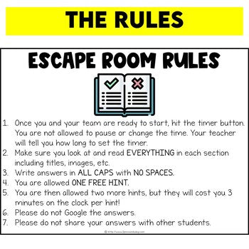 End of the Year Digital Escape Room