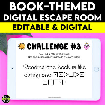 Book Themed Digital Escape Room