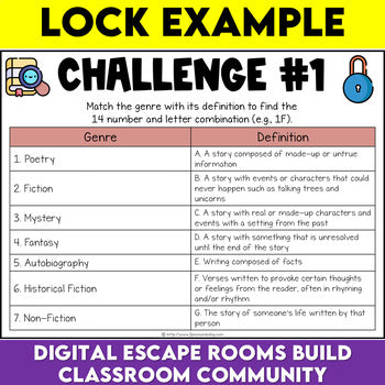 Book Themed Digital Escape Room