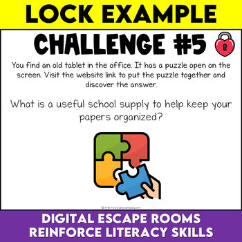 Back to School Digital Escape Room #2