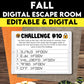 Fall Digital Escape Room