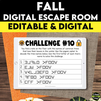 Fall Digital Escape Room