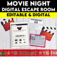 Movie Night Digital Escape Room