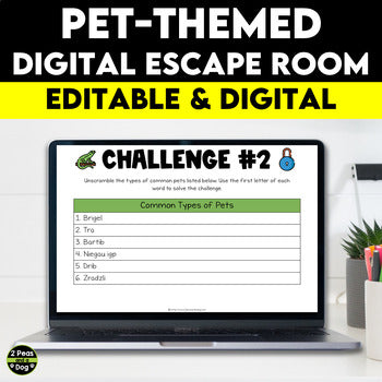 Pet-Themed Digital Escape Room