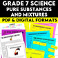 Grade 7 Science Pure Substances and Mixtures