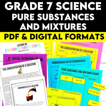 Grade 7 Science Pure Substances and Mixtures