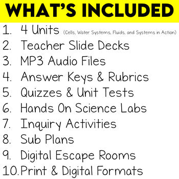 Grade 8 Science Bundle