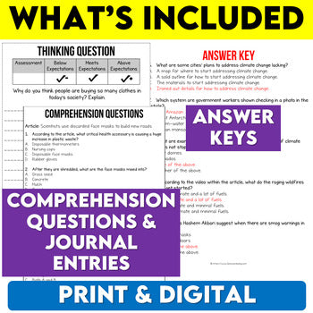 Middle School ELA Sub Plans Bundle