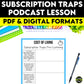 Podcast Listening Comprehension Lesson - Subscription Traps