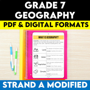 Grade 7 Geography Strand A Modified