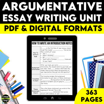 Argumentative Essay Writing Unit