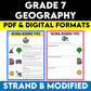 Grade 7 Geography Strand B Modified
