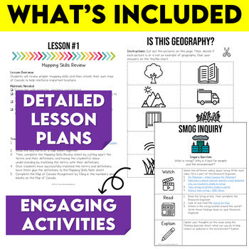 Grade 7 Geography Modified Bundle